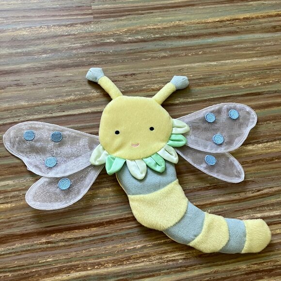 Snug as a Bug Baby Nursery Plush Wall Hanging Decor Set of 3 Bee Dragonfly - Picture 3 of 5